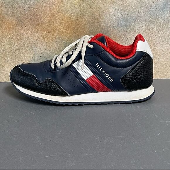 Tommy Hilfiger Jax Jogger 3.0 Navy Blue Kids Sneakers Size 2 - Picture 12 of 16